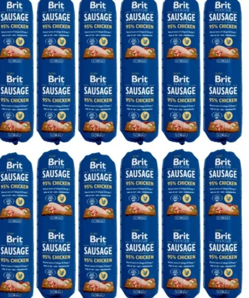 Brit Premium Chicken -koiranmakkara 800 g x 12 Discount