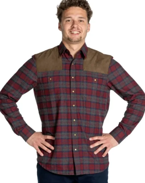 Frederick Shirt flanellipaita, punainen-Browning Best