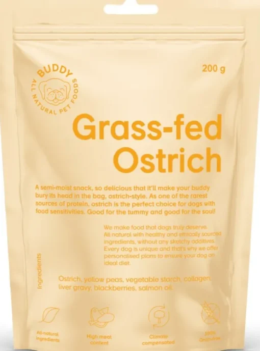Buddy Semi-moist Snack makupala strutsi/karhunvatukka, 200 g Discount
