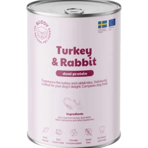 Buddy Turkey & Rabbit 400 g Hot