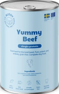 Yummy Beef koiran märkäruoka, 400g-Buddy Sale