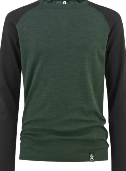 Bula Norm Merino Wool Crew + Pant kerrasto, Black Hot