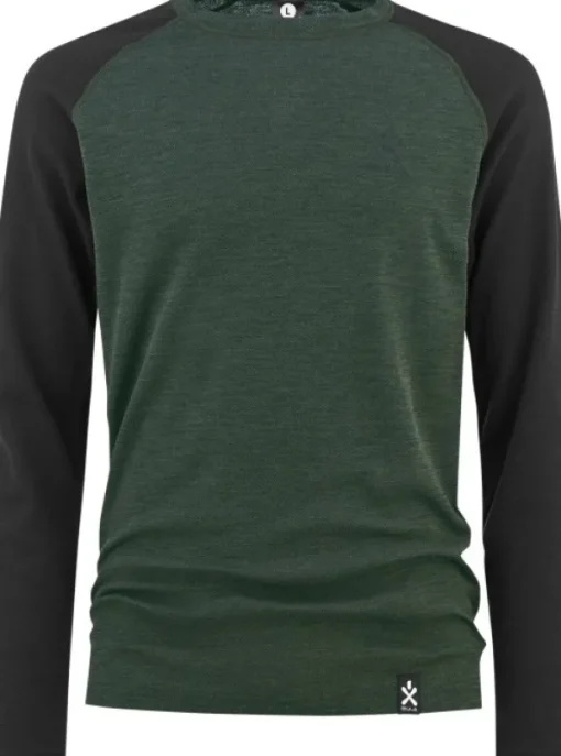 Bula Norm Merino Wool Crew + Pant kerrasto, Black Hot