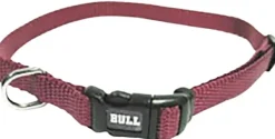 Collar Nylon Burgundy 45-65 cm-Bull Fashion