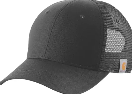 Carhartt Canvas Mesh Back Cap Black-Carhartt Workwear Hot