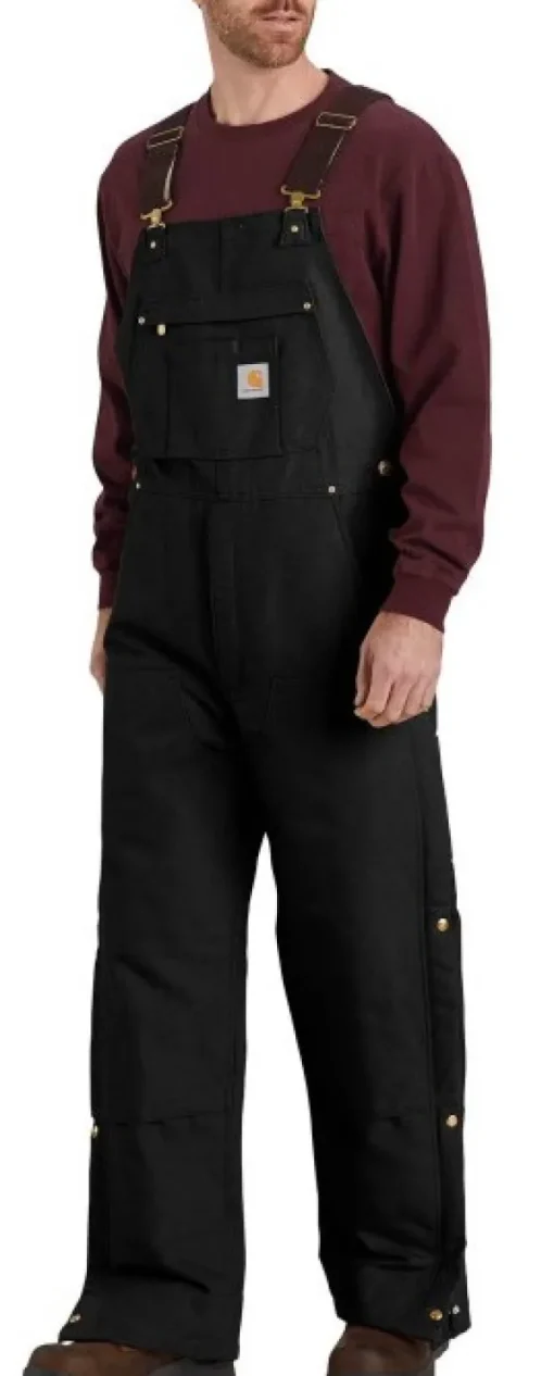 Carhartt Workwear Carhartt Firm Duck vuoratut työhaalarit, musta Hot