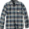 Carhartt Workwear Carhartt Flannel L/S Plaid Shirt paita, Navy Hot