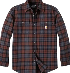 Carhartt Workwear Carhartt Flannel L/S Plaid Shirt paita, Mocha Discount