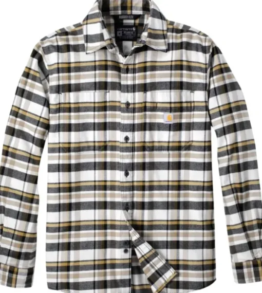 Carhartt Flannel L/S Plaid Shirt paita, Malt-Carhartt Workwear Fashion