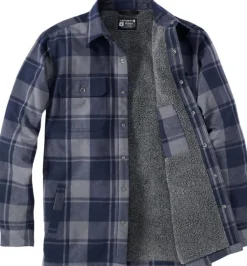 Carhartt Flannel Sherpa Lined Shirt Jacket flanellipaita, sininen-Carhartt Workwear Best