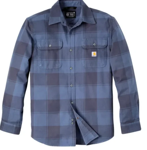 Carhartt Workwear Carhartt Heavy Flannel L/S Plaid Shirt paita, Navy Online