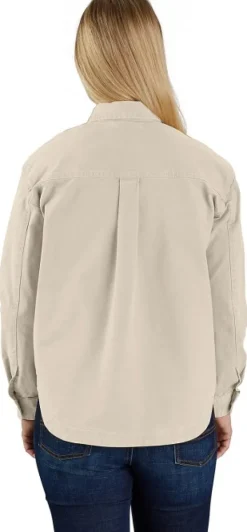 Carhartt Heavyweight Duck Overshirt naisten paita, Oat Milk-Carhartt Workwear Best
