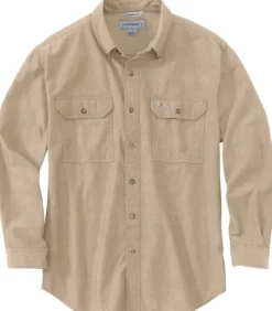 Carhartt Workwear Carhartt Loose Chambray L/S Shirt paita, Dark Tan Chambray Discount