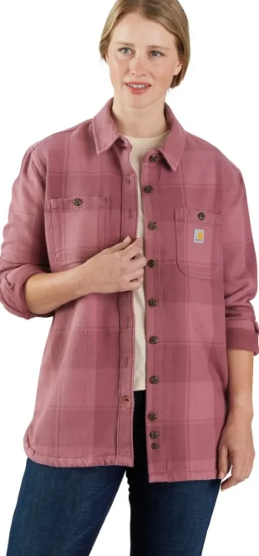 Carhartt Loose Fit Twill Shirt Jacket naisten paita, Woodrose-Carhartt Workwear Clearance