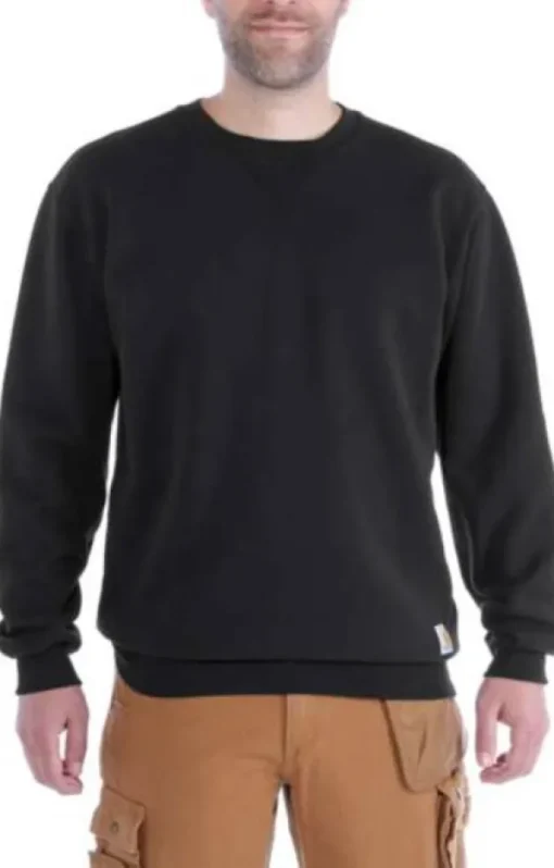 Carhartt Midweight Crewneck paita, musta-Carhartt Workwear Discount