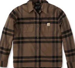 Carhartt Midweight Flannel L/S Plaid Shirt Carhartt naisten flanellipaita, ruskea-Carhartt Workwear New
