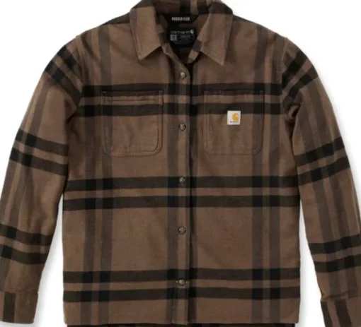 Carhartt Midweight Flannel L/S Plaid Shirt Carhartt naisten flanellipaita, ruskea-Carhartt Workwear New