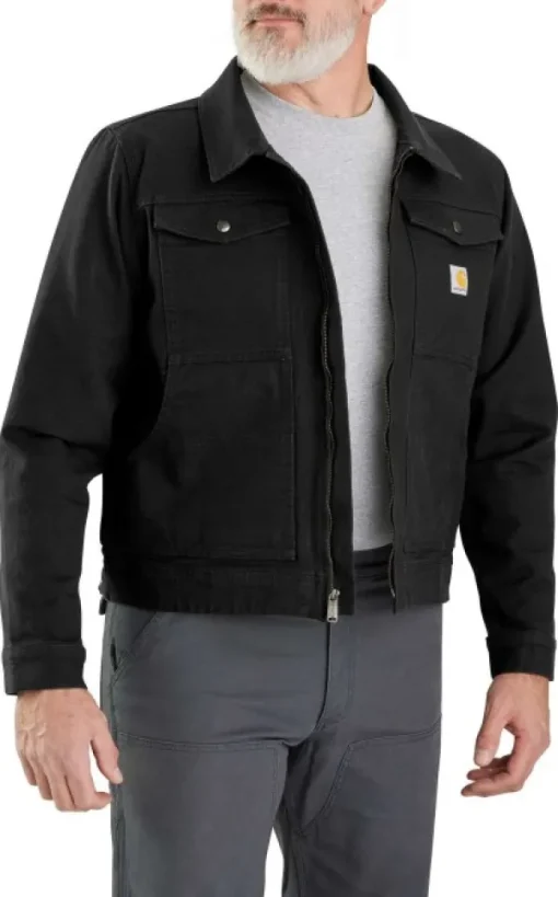 Carhartt Workwear Carhartt M's Duck Relaxed Fit Jacket Black Discount
