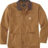 Carhartt M's Duck Loose Fit Chore Coat Carhartt® Brown-Carhartt Workwear Outlet