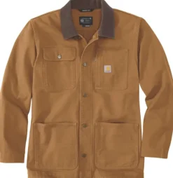 Carhartt M's Duck Loose Fit Chore Coat Carhartt® Brown-Carhartt Workwear Outlet