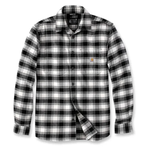 Carhartt M's Flannel L/S Plaid Shirt Malt-Carhartt Workwear New
