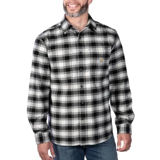 Carhartt M's Flannel L/S Plaid Shirt Malt-Carhartt Workwear New