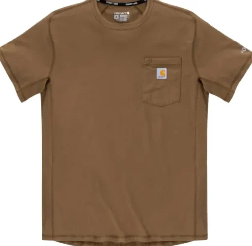 Carhartt Workwear Carhartt M's Force Pocket S/S T-Shirt Carhartt® Brown Hot