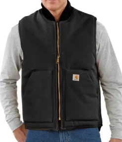 Carhartt M's Insulated Rib Collar liivi Carhartt® musta-Carhartt Workwear Sale