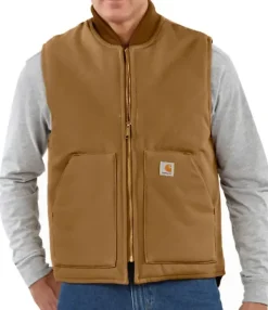 Carhartt Workwear Carhartt M's Insulated Rib Collar liivi Carhartt®, ruskea Best