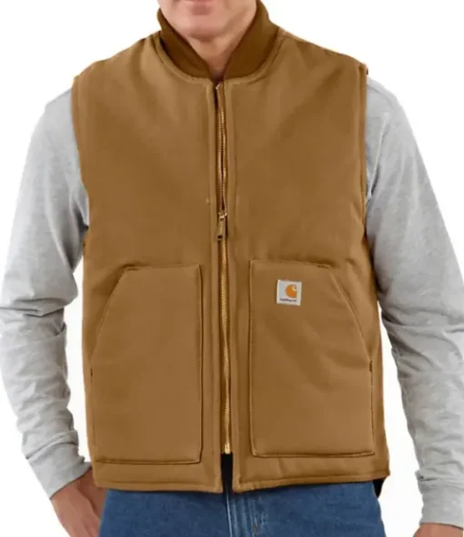 Carhartt Workwear Carhartt M's Insulated Rib Collar liivi Carhartt®, ruskea Best