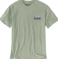 Carhartt Workwear Carhartt M's Script S/S Patch T-Shirt Sage Discount