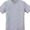 Carhartt Non-Pocket Short Sleeve t-paita, harmaa-Carhartt Workwear New