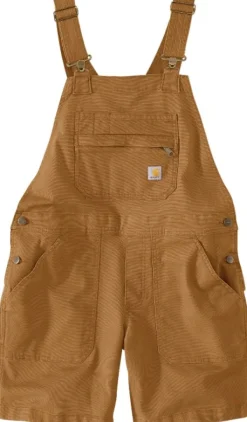 Carhartt Relaxed Fit Canvas Shortall naisten shortsit, Carhartt Brown-Carhartt Workwear Sale