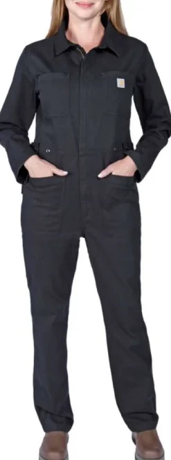 Carhartt Workwear Carhartt Relaxed Fit Canvas Coverall naisten haalarit, musta Clearance