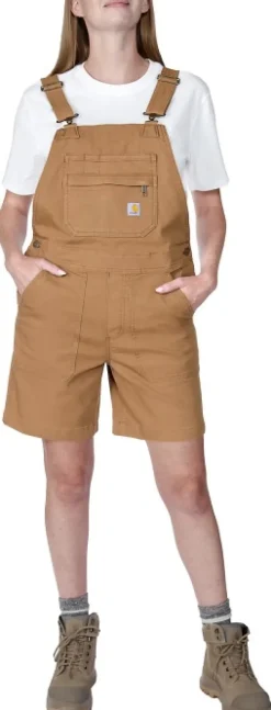 Carhartt Relaxed Fit Canvas Shortall naisten shortsit, Carhartt Brown-Carhartt Workwear Sale