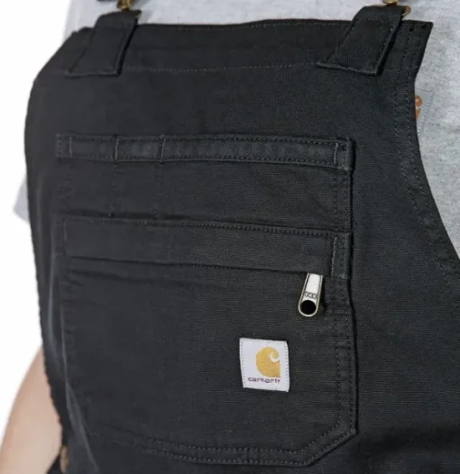 Carhartt Relaxed Fit Canvas Shortall naisten shortsit, Black-Carhartt Workwear New