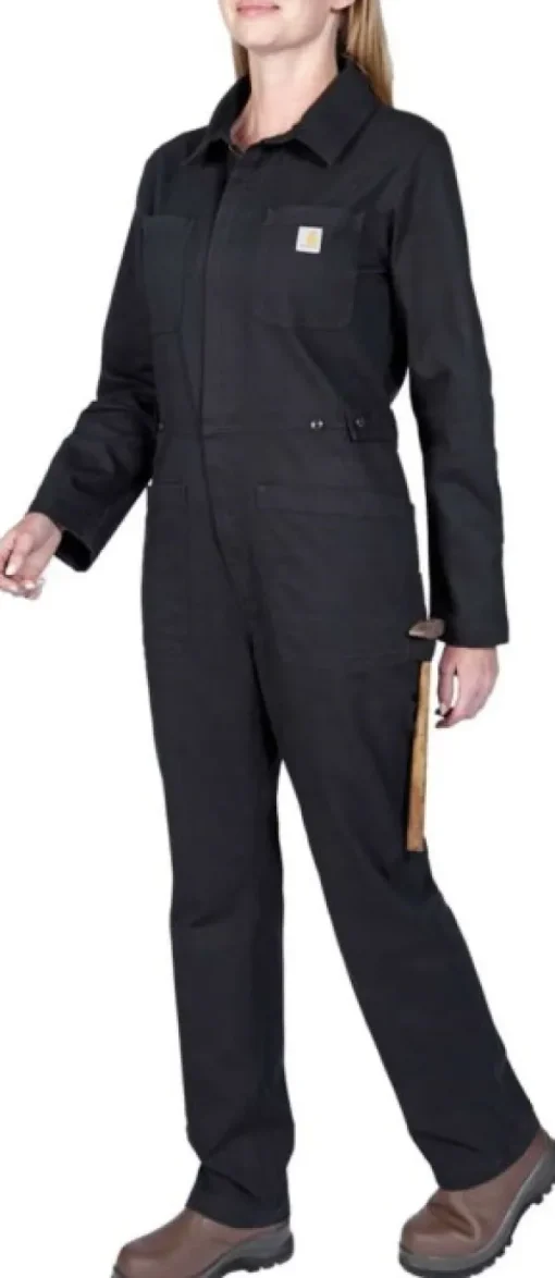 Carhartt Workwear Carhartt Relaxed Fit Canvas Coverall naisten haalarit, musta Clearance