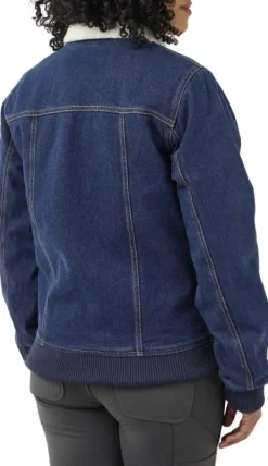 Carhartt Relaxed Fit Denim Sherpa Lined Jacket naisten vuorattu farkkutakki-Carhartt Workwear Clearance