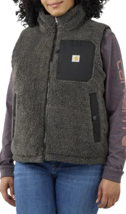 Carhartt Relaxed Midweight Utility Vest naisten käännettävä liivi, musta-Carhartt Workwear Discount