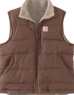 Carhartt Relaxed Midweight Utility Vest naisten käännettävä liivi, Nutmeg-Carhartt Workwear Discount