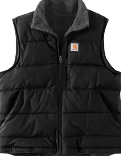 Carhartt Relaxed Midweight Utility Vest naisten käännettävä liivi, musta-Carhartt Workwear Discount