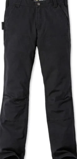 Carhartt Stretch Duck Double Front housut, musta-Carhartt Workwear Discount