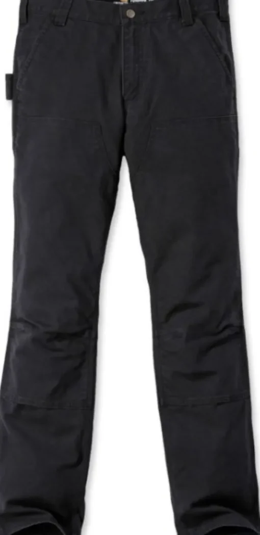 Carhartt Stretch Duck Double Front housut, musta-Carhartt Workwear Discount