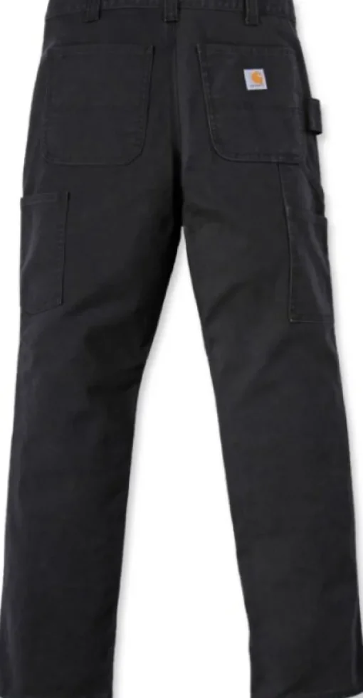 Carhartt Stretch Duck Double Front housut, musta-Carhartt Workwear Discount