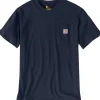 Pocket t-paita, tummansininen-Carhartt Workwear Hot
