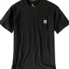 Pocket S/S T-Shirt miesten t-paita, musta-Carhartt Workwear Online