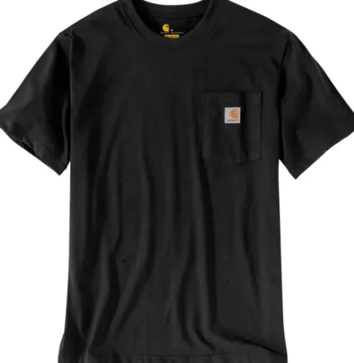 Pocket S/S T-Shirt miesten t-paita, musta-Carhartt Workwear Online