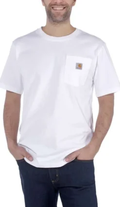 Pocket S/S T-Shirt miesten t-paita, valkoinen-Carhartt Workwear Sale