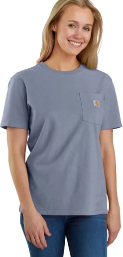 Carhartt W's Workwear Pocket S/S T-Shirt Wisteria Heather-Carhartt Workwear Hot
