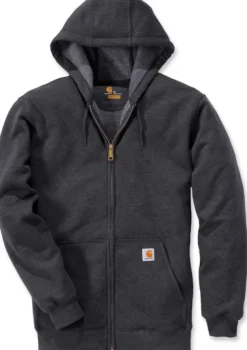 Carhartt Zip Hooded Sweatshirt Carbon Heather-Carhartt Workwear New